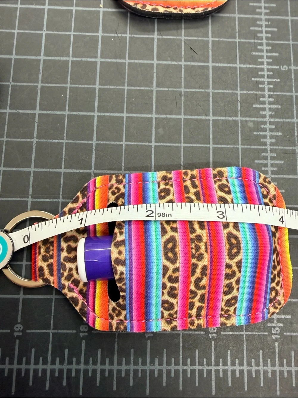 NWOT SET OF 4 Lip Balm Keychain Holder, Leopard, Tie Dye, Floral, Teacher gift